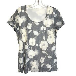 Vintage 90s Y2K Ethereal Fairy Whimsigoth Coquette Floral Top